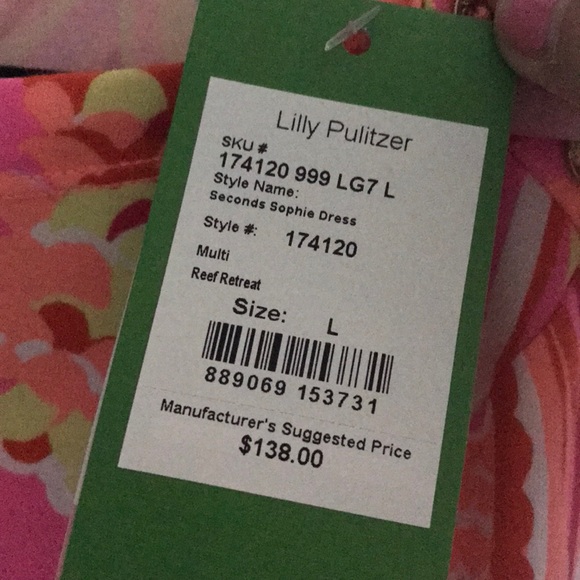 Sophie Dress- Lilly Pulitzer L NWT - Picture 2 of 3